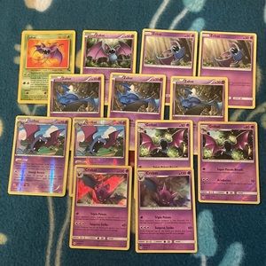 Pokémon TCG Zubat/Golbat/Crobat Bundle (13 Cards)